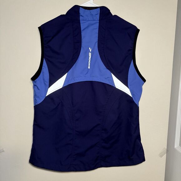 Brooks Element Vest Athletic Running Shelter Technology Activewear Blue Women L - Picture 4 of 8